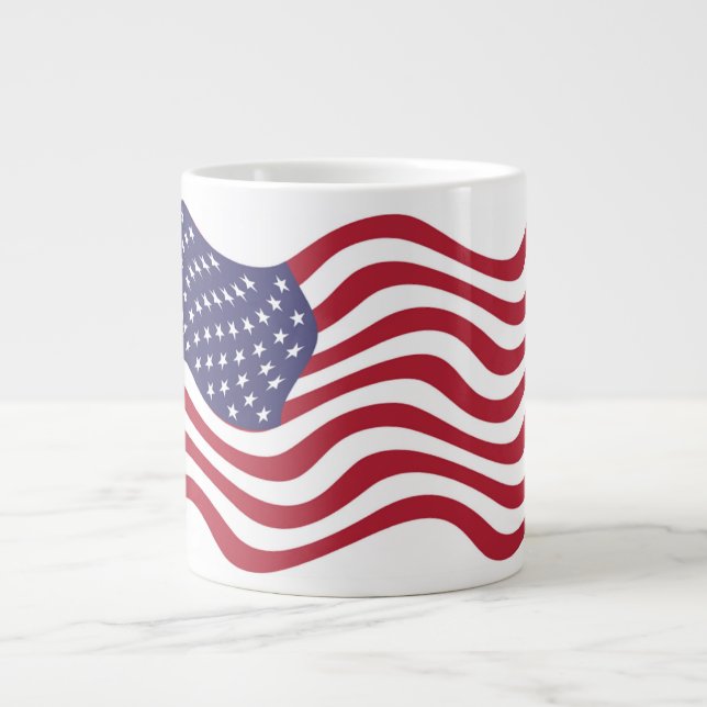 AMERIKANISCHE FLAG Jumbo-Tasse (Vorderseite)