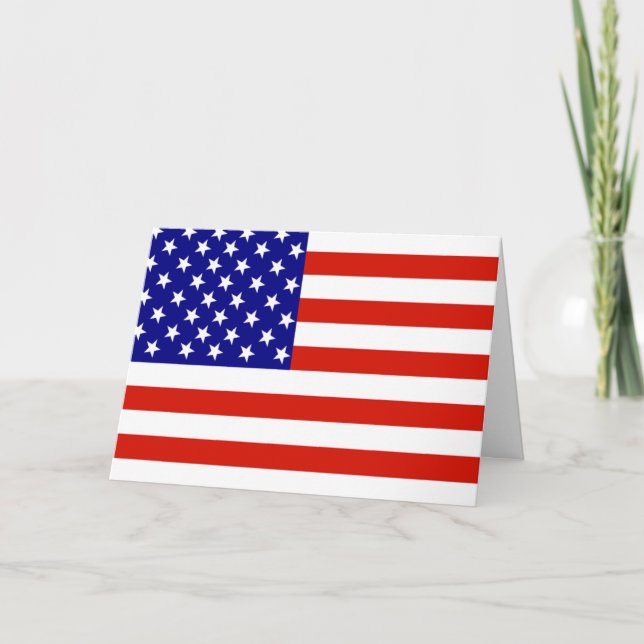 AMERIKANISCHE FLAG KARTE (Vorderseite)