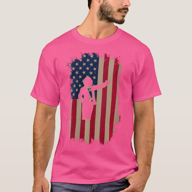 Amerikanische Flag-Oper T-Shirt (Vorderseite)