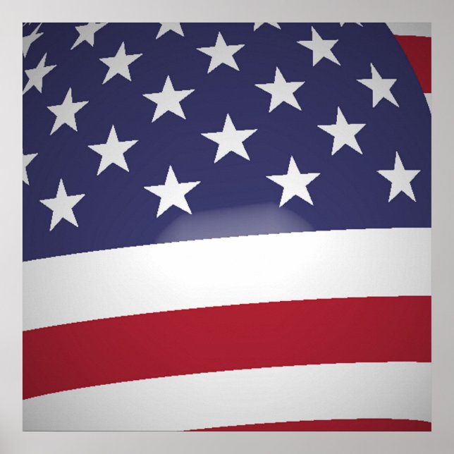AMERIKANISCHE FLAG POSTER (Vorne)