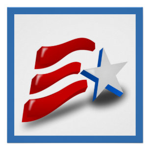 AMERIKANISCHE FLAG POSTER