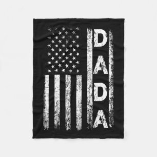 Amerikanische Flag Retro Väter Tag 4. Juli Funny Fleecedecke