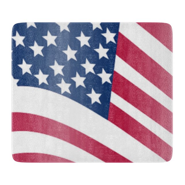 AMERIKANISCHE FLAG SCHNEIDEBRETT (Vorderseite)