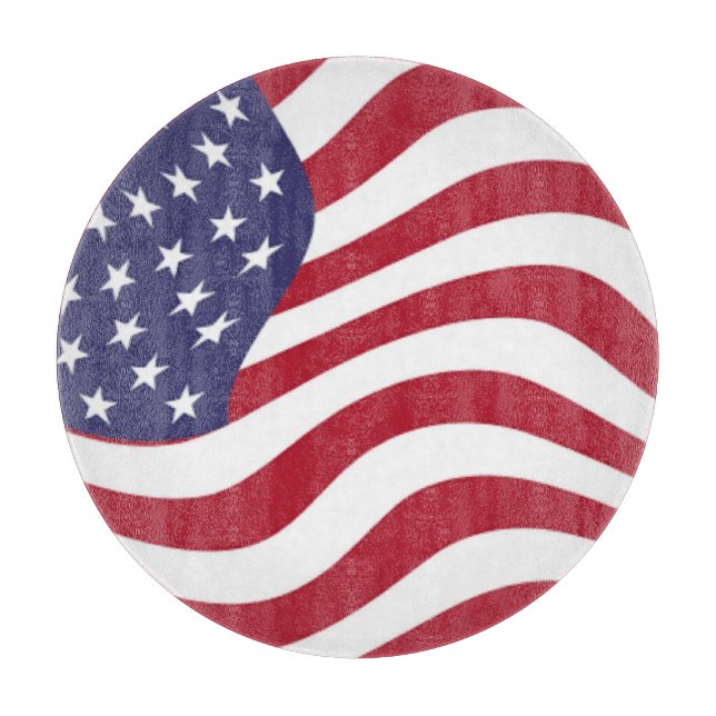 AMERIKANISCHE FLAG SCHNEIDEBRETT (Vorderseite)