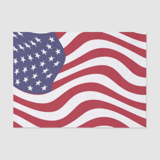 AMERIKANISCHE FLAG SEIDENPAPIER (Vorderseite)