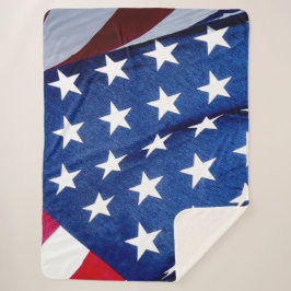 AMERIKANISCHE FLAG SHERPADECKE