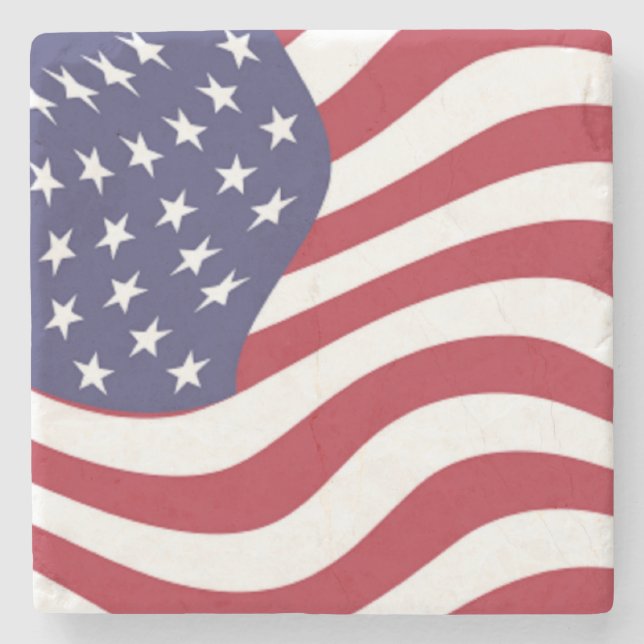 AMERIKANISCHE FLAG STEINUNTERSETZER (Vorderseite)