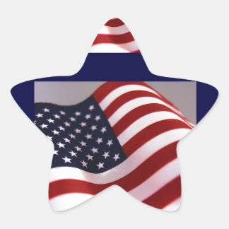 AMERIKANISCHE FLAG Stern-Aufkleber