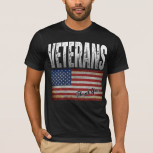 AMERIKANISCHE FLAG VETERANS DANKE IHNEN 4. JULI T- T-Shirt