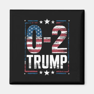 Amerikanische Flagge 0-2 Trump 2024 Magnet