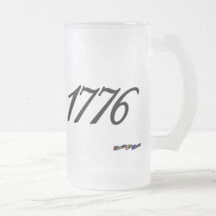 Amerikanische Flagge - 1776 Mattglas Bierglas