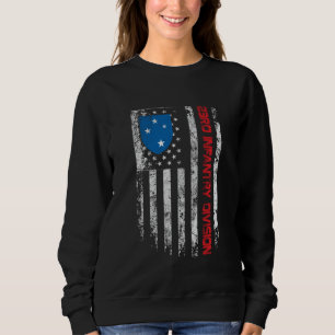 Amerikanische Flagge 23. Infanterie Division Veter Sweatshirt