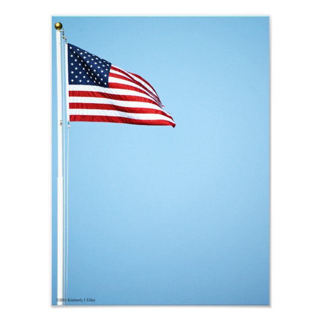 Amerikanische Flagge 2412 Fotodruck (Vorne)