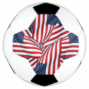 Amerikanische Flagge 2412 Fußball