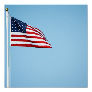 Amerikanische Flagge 2412 Poster