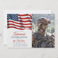 Amerikanische Flagge 4. Juli Army Foto Rentirement