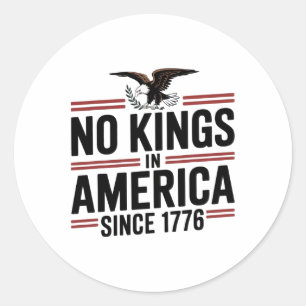 Amerikanische Flagge 4. Juli Dekoration Keine Köni Runder Aufkleber