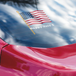 Amerikanische Flagge 4. Juli Fensteraufkleber