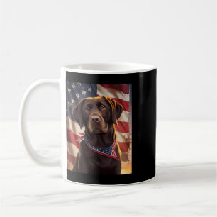 Amerikanische Flagge 4. Juli Hund Amerikanische Sc Kaffeetasse