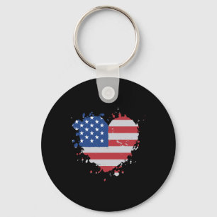 Amerikanische Flagge 4. Juli Kapitän für Bootsbesi Schlüsselanhänger