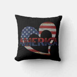 AMERIKANISCHE FLAGGE 4. JULI LIEBE AMERIKA VÄTER KISSEN