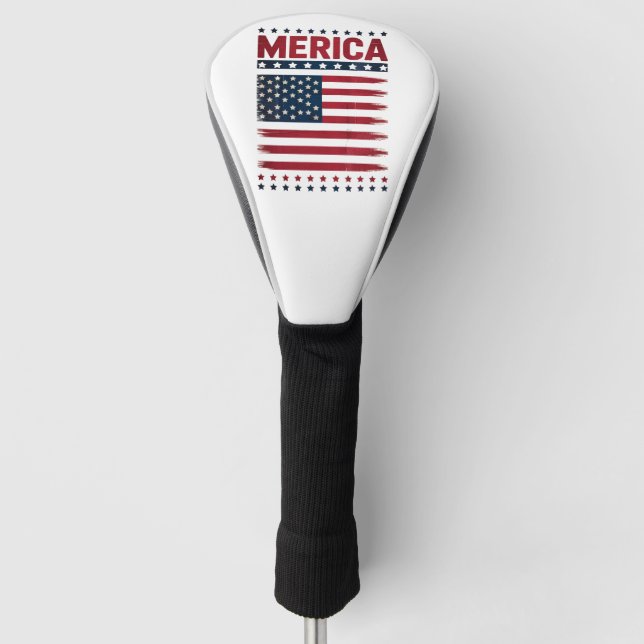 Amerikanische Flagge 4. Juli Merica Golf Headcover (Vorderseite)