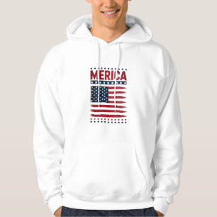 Amerikanische Flagge 4. Juli Merica Hoodie