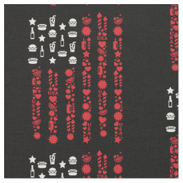 Amerikanische Flagge 4. Juli Picknick Feuerwerk we Stoff