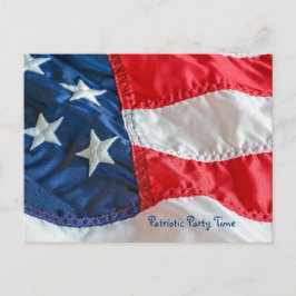 Amerikanische Flagge 4. Juli Postkarte