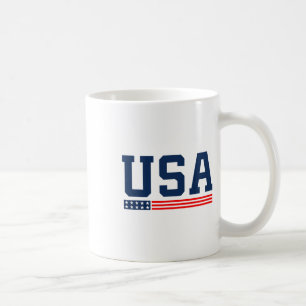 Amerikanische Flagge 4. Juli Proud American Women Kaffeetasse