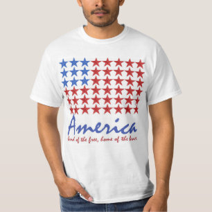 Amerikanische Flagge 4. von Juli-T - SHIRT
