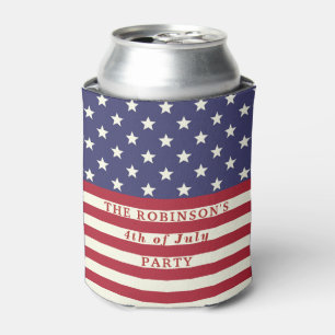 Amerikanische Flagge 4. von Juli-US Flagge Dosenkühler