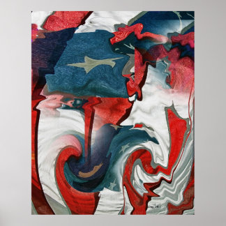 Amerikanische Flagge #91 Poster