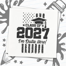 Amerikanische Flagge Abschlussklasse der Oberstufe