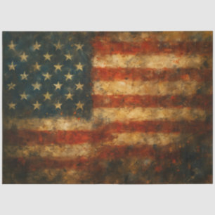 Amerikanische Flagge Abstrakt Flagge Decoupage Pap Seidenpapier