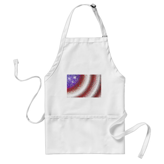 Amerikanische Flagge Abstrakt Schürze (Vorne)