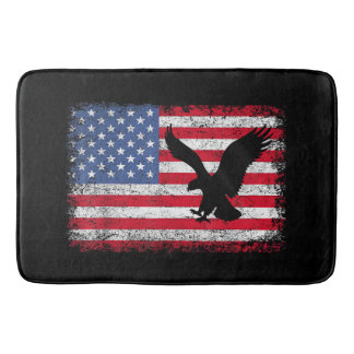 Amerikanische Flagge Adler USA Badematte