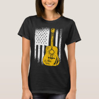 Amerikanische Flagge Akustikgitarre