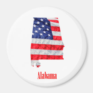 Amerikanische Flagge Alabama Vereinigte Staaten Magnet