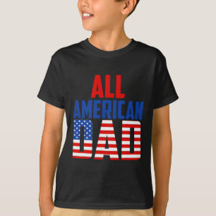 Amerikanische Flagge Alle amerikanischen Vater 4. T-Shirt