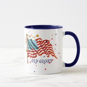 Amerikanische Flagge, alter Ruhm Tasse