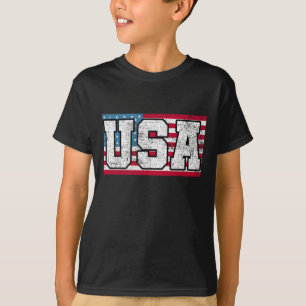Amerikanische Flagge am 4. Juli T-Shirt
