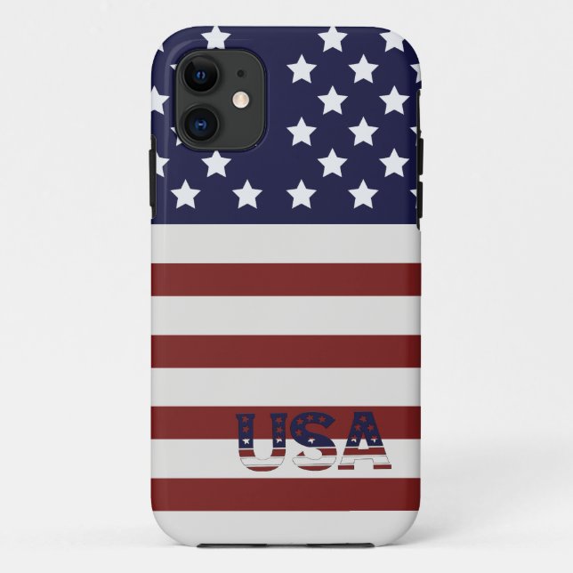 Amerikanische Flagge - amerikanisches Muster Case-Mate iPhone Hülle (Rückseite)
