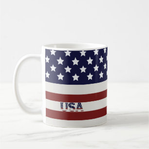 Amerikanische Flagge - amerikanisches Muster Kaffeetasse