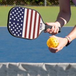 Amerikanische Flagge - amerikanisches Muster Pickleball Schläger