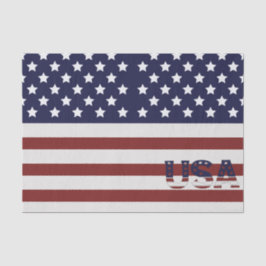 Amerikanische Flagge - amerikanisches Muster Seidenpapier