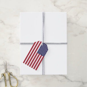 Amerikanische Flagge angepasst Geschenkanhänger