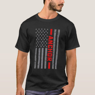 Amerikanische Flagge Anker US-Fahne Vintag für Män T-Shirt