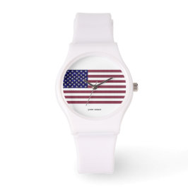 Amerikanische Flagge Armbanduhr