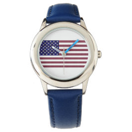 Amerikanische Flagge Armbanduhr